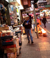 Fire in can in Mongkok